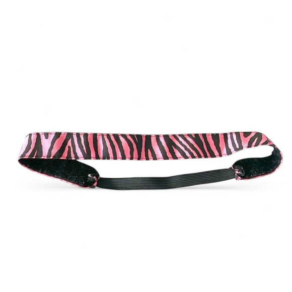 Pink and Black Zebra Print Headband - Picture 1 of 2